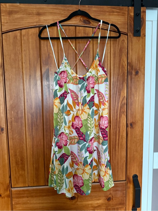 Roxy Other - NWT- Roxy Spring Adventure Cover Up Dress - Tropical Floral Strappy- Multicolor